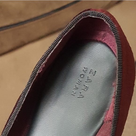 Zara Bee Trendy Purple Velvet Flats - Picture 5 of 5